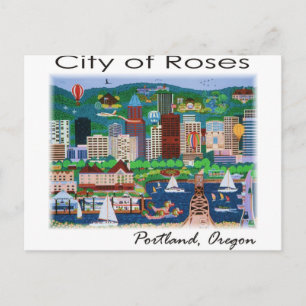 Postal Portland~ La ciudad de los Rosas