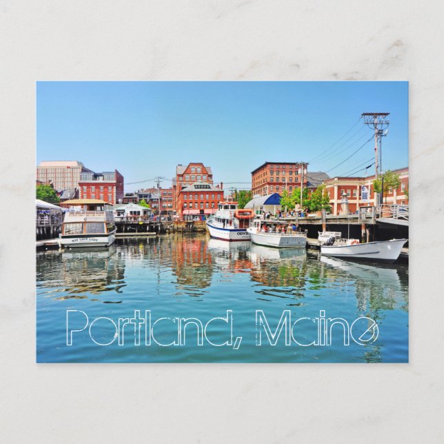 Postal Portland, Maine, EE.UU. (Anverso)