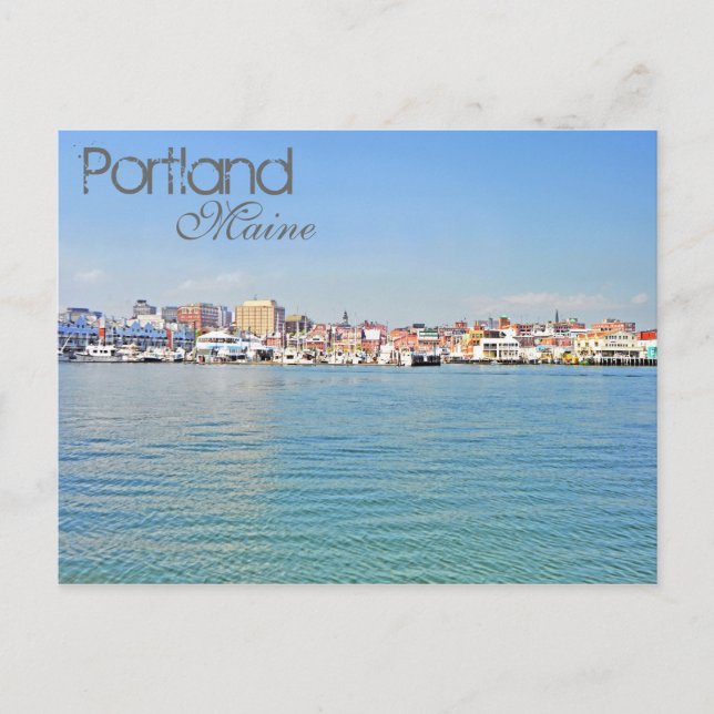 Postal Portland, Maine, EE.UU. (Anverso)