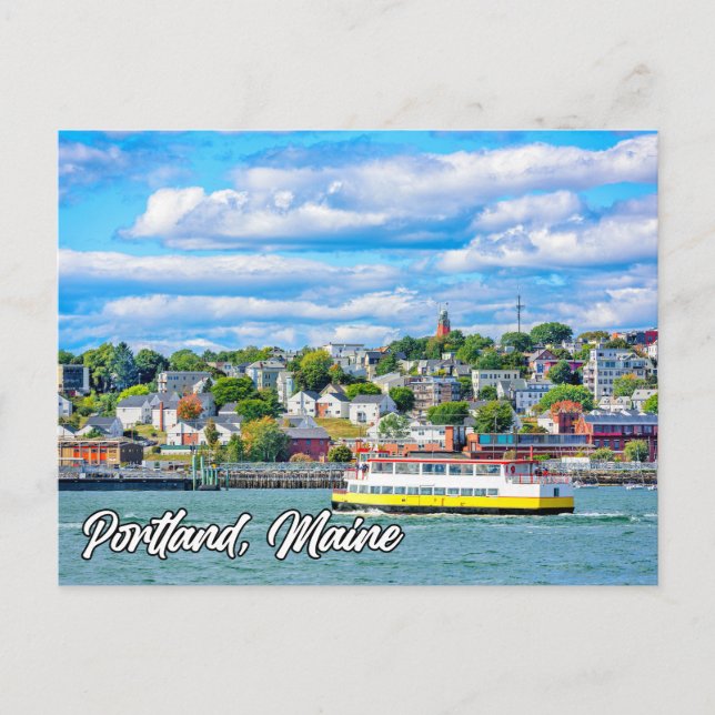 Postal Portland, Maine, Estados Unidos (Anverso)