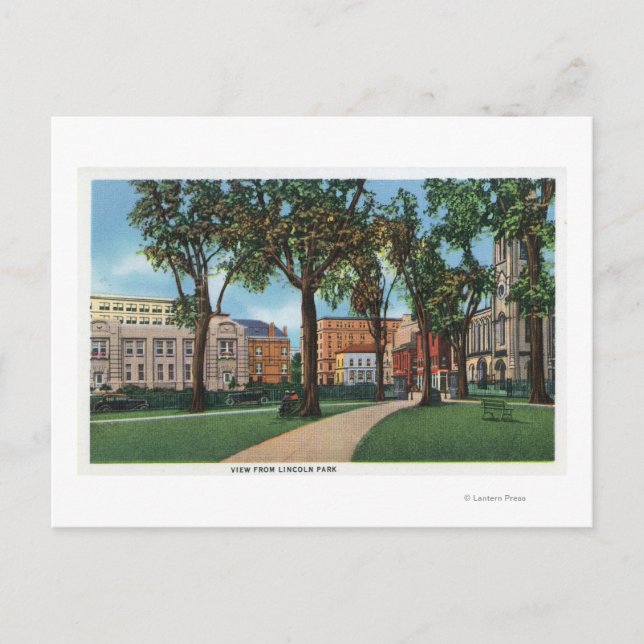 Postal Portland, MaineScenic View from Lincoln Park (Anverso)