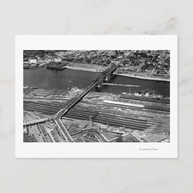 Postal Portland, OR Broadway Bridge and Depot (Anverso)