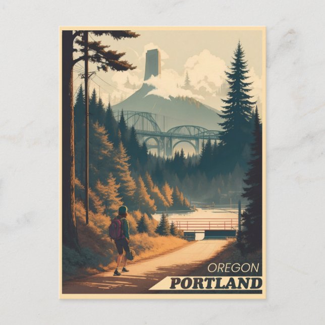Postal Portland, Oregón (Anverso)