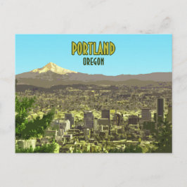 Postal Portland Oregon Downtown Mt. Hood Vintage