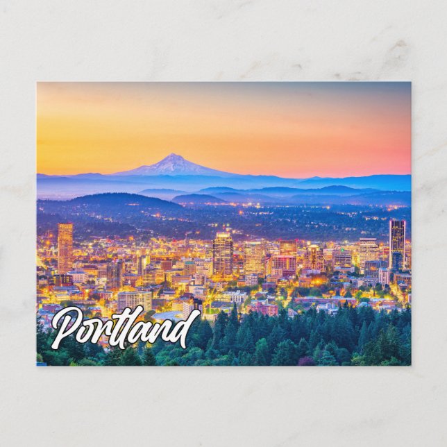 Postal Portland, Oregon, EE. UU. (Anverso)