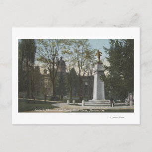 Postal Portland, Oregón - Monumento y Condado de Soldados