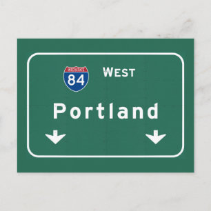 Postal Portland Oregon o autopista interestatal: