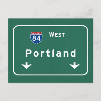 Postal Portland Oregon o autopista interestatal: