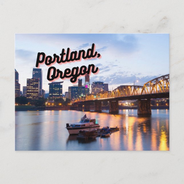 Postal Portland, Oregon Postcar Souvenir (Anverso)