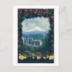 Postal Portland, OregonRose Garden Scene