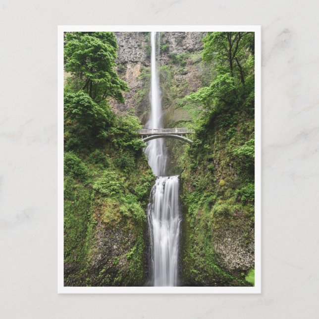 Postal Portland Waterfall Oregon Columbia River Gorge (Anverso)