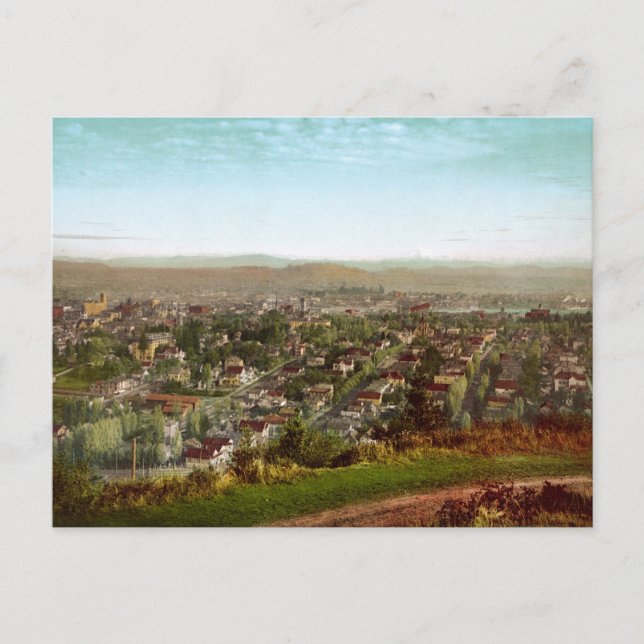 Postal Portland y Monte Hood Oregon (Anverso)