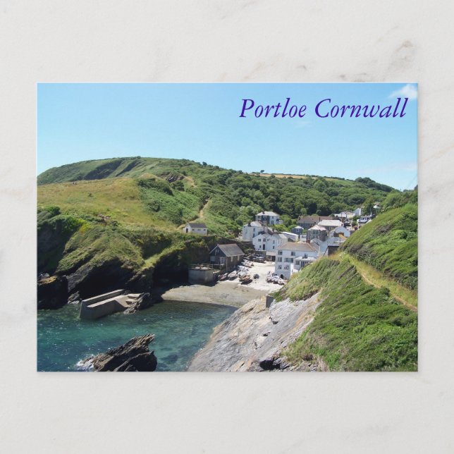 Postal Portloe Cornwall England (Anverso)