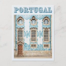 Postal Porto Azulejo Church Wall, Portugal Travel