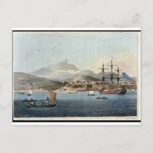 Postal Porto Praya en la isla de San Jago, plato 4 para