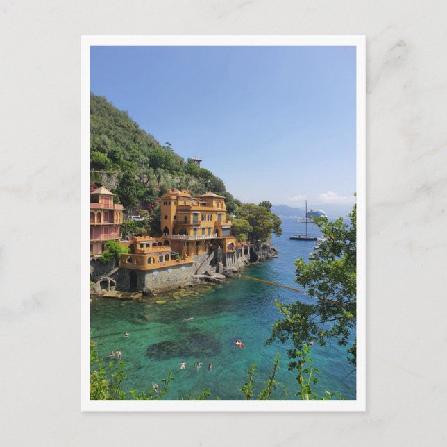 Postal Portofino Baia Cannone (Anverso)