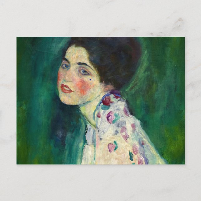 Postal Portrait of a Lady, 1916-1917 by Gustav Klimt (Anverso)