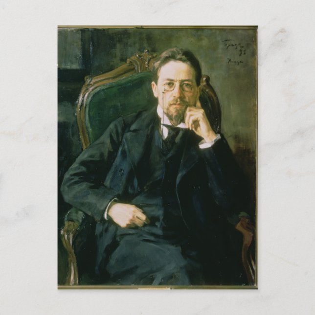Postal Portrait of Anton Pavlovich Chekhov, 1898 (Anverso)