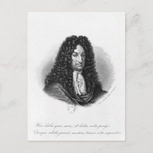 Postal Portrait of Gottfried Wilhelm  Baron de Leibniz