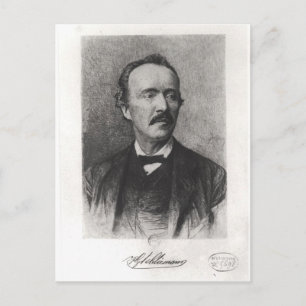 Postal Portrait of Heinrich Schliemann