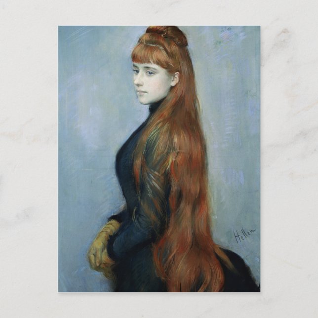 Postal Portrait of Mademoiselle Alice Guerin (Anverso)