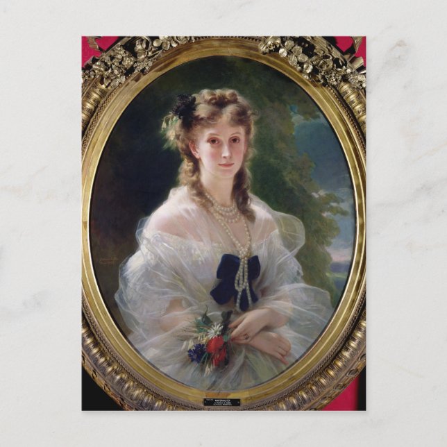 Postal Portrait of Sophie Troubetskoy  Countess of (Anverso)