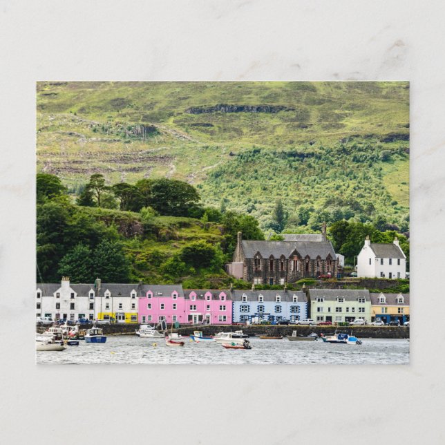 Postal Portree en la isla de Skye (Anverso)