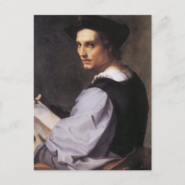 Postal Portriat de un joven (Anverso)