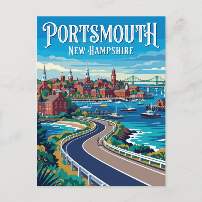 Postal Portsmouth EE. UU. (Anverso)