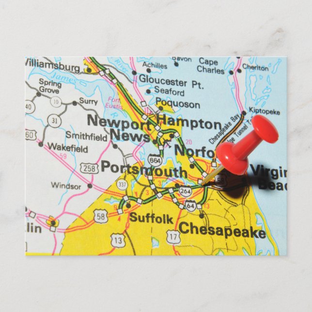 Postal Portsmouth, Virginia (Anverso)