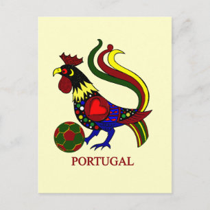 Postal Portugal barcelos "galo" futbolista