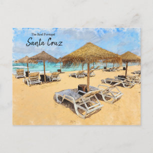 Postal Portugal de la Palapa de Santa Cruz