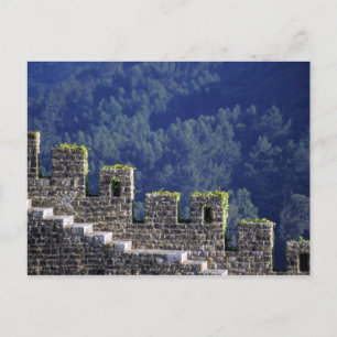 Postal Portugal, Obidos. Escaleras junto a murallas almen