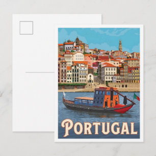 Postal Portugal Viajes Antiguos