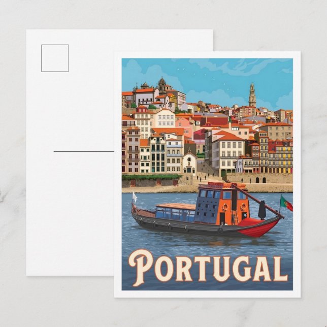 Postal Portugal Viajes Antiguos (Anverso / Reverso)