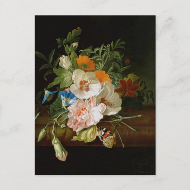 Postal Posada de flores por Rachel Ruysch Postcard (Anverso)