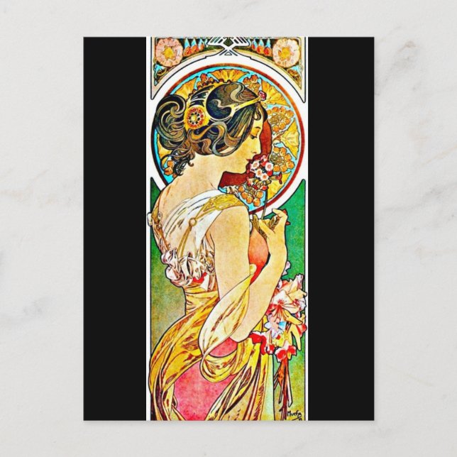 Postal Poscard-Classic/Vintage-Alphonse Mucha 66 (Anverso)