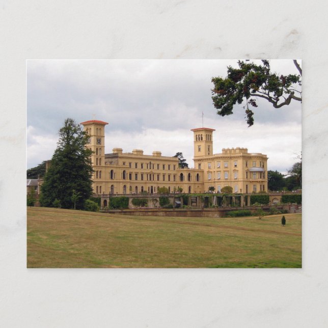 Postal Poscard Osborne house, Isla de Wight, Reino Unido (Anverso)