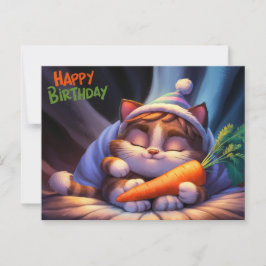 Postal Poscards Happy Birthday Petit Chat 10