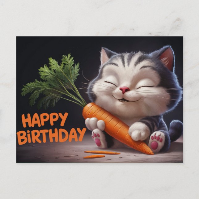Postal Poscards Happy Birthday Petit Chat 11 (Anverso)