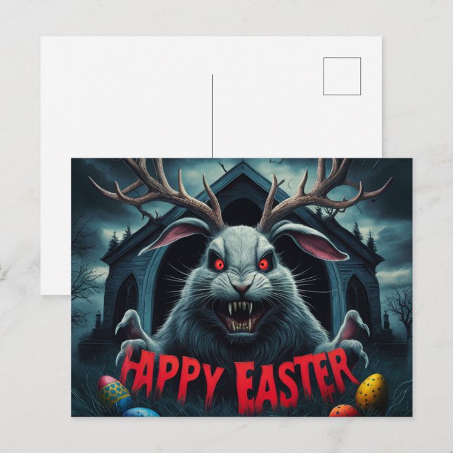 Postal Poscards Happy Easter (Anverso / Reverso)