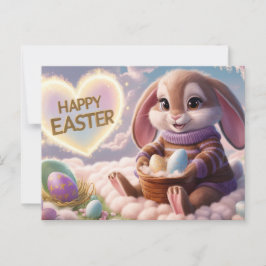 Postal Poscards Happy Easter Lapin 08
