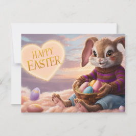 Postal Poscards Happy Easter Lapin 09