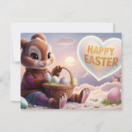 Postal Poscards Happy Easter Lapin 10