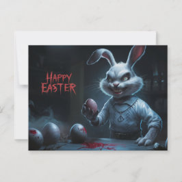Postal Poscards Happy Easter Lapin Oeuf Horror 10