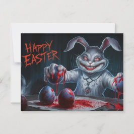Postal Poscards Happy Easter Lapin Oeuf Horror 12