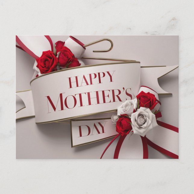 Postal Poscards Mother's Day Fleur 02 (Anverso)