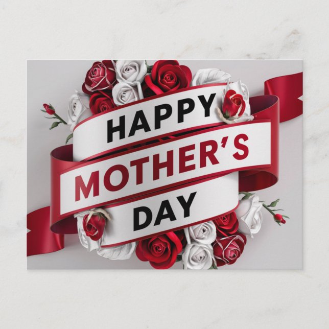 Postal Poscards Mother's Day Fleur 03 (Anverso)