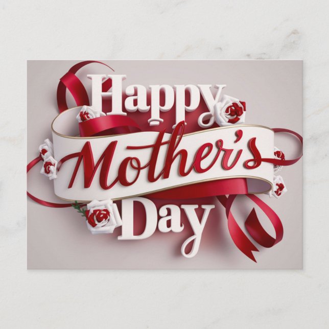 Postal Poscards Mother's Day Fleur 05 (Anverso)