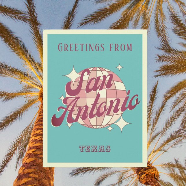 Postal Poscarta de vacaciones de San Antonio Texas (Subido por el creador)